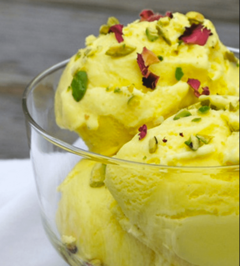 Saffron Ice Cream Recipe (dairy-free) Aka: Bastani Akbar Mashti