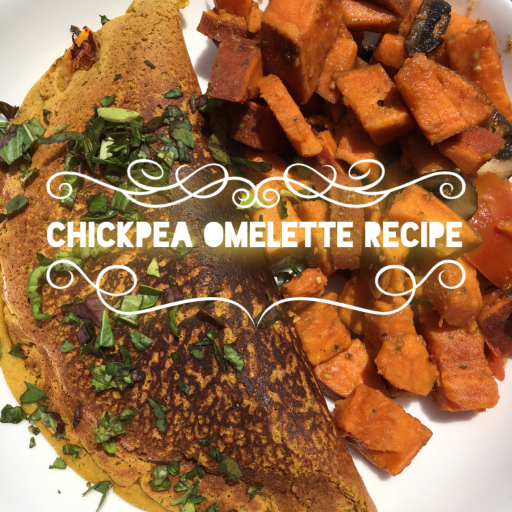 Chickpea Omelette Recipe -Vegan -oil free